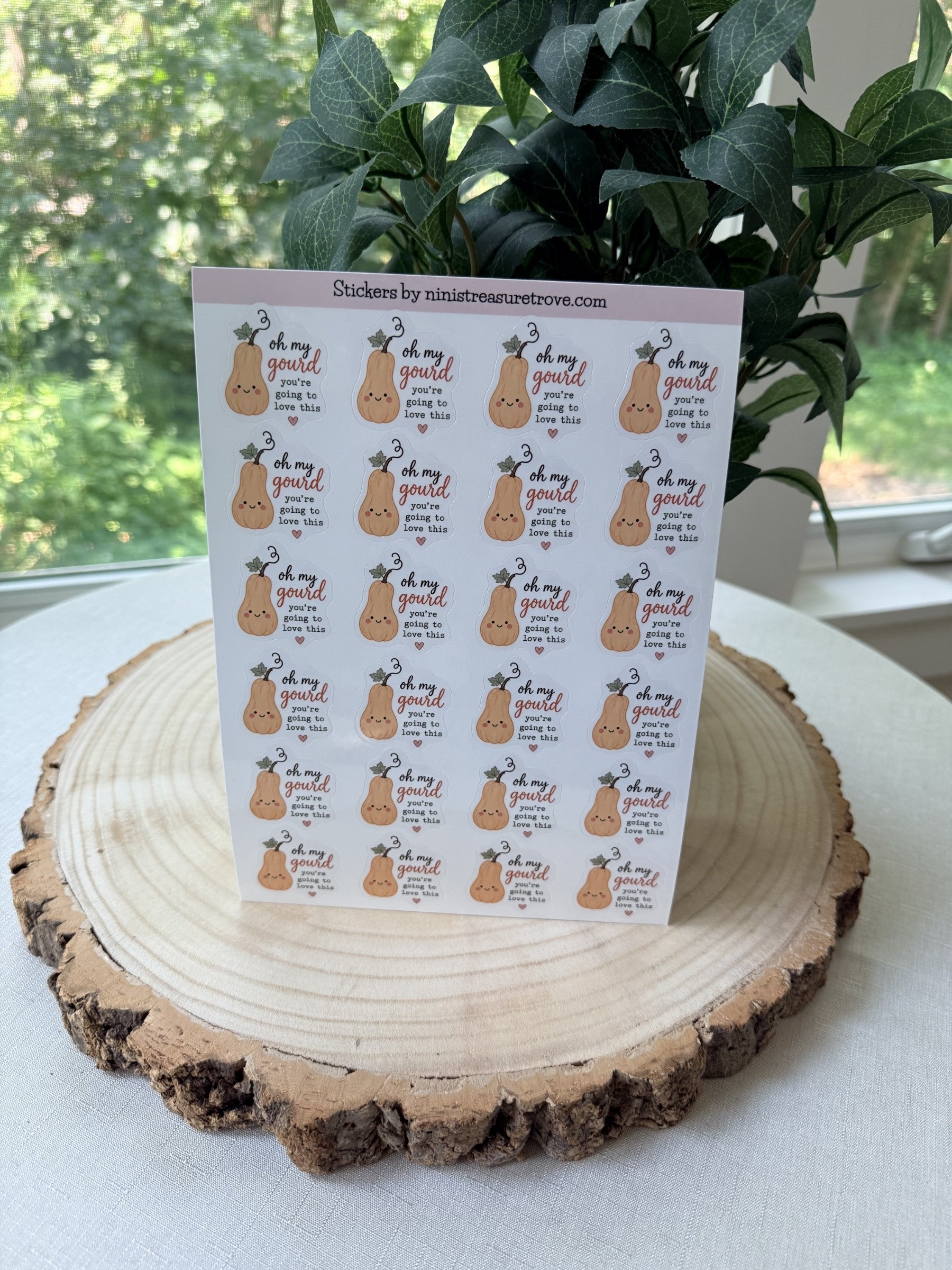 Oh My Gourd Fall Packaging Stickers