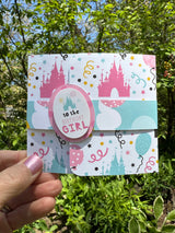 Handmade princess castle birthday card