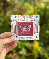 Sleigh Rides Christmas gift card holder card
