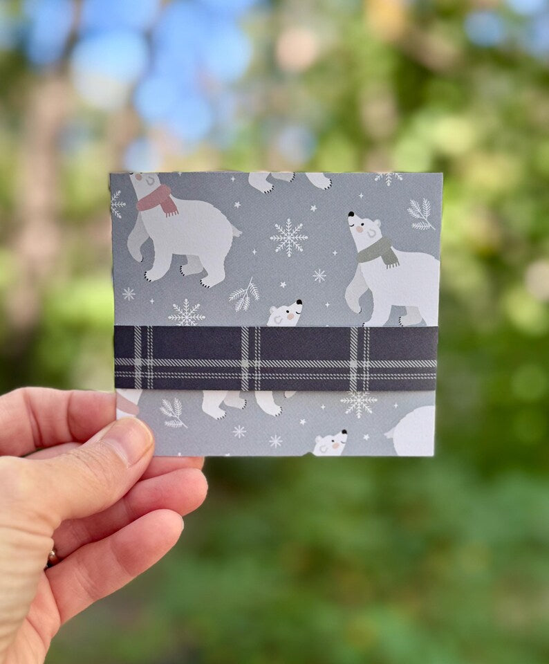 Winter Wonderland card banner detail