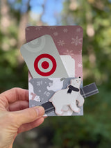 Polar bear card pocket detail
