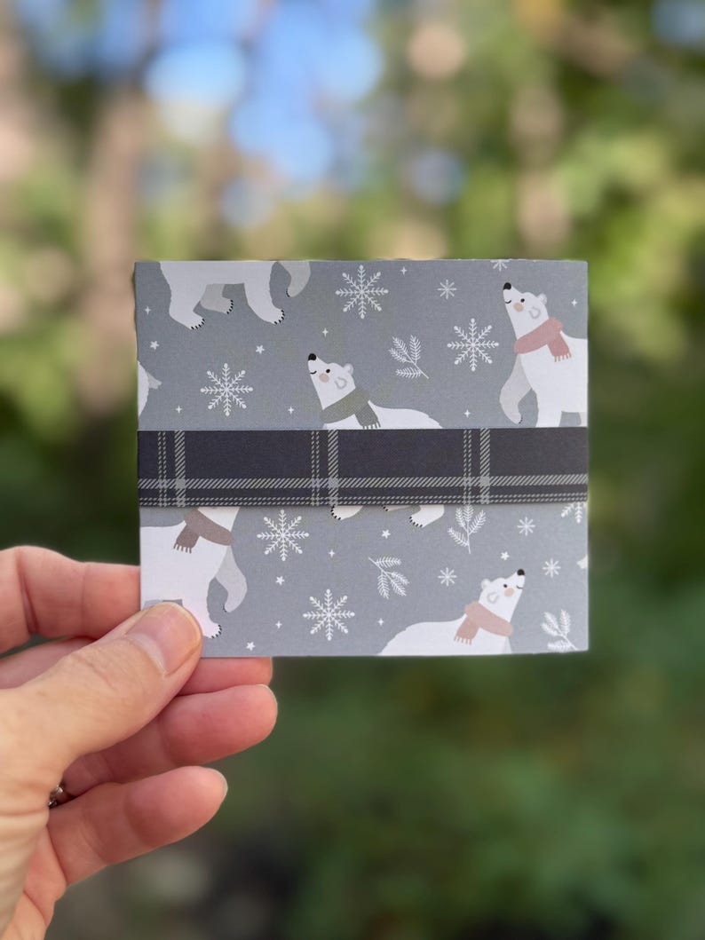 Polar bear card detail