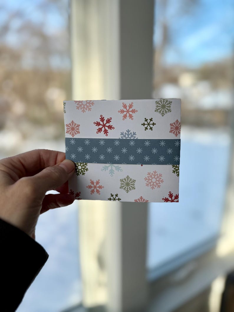 Snowman card detail