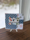 Snowman "Chillin' with My Snowmies" Gift Card Holder Card