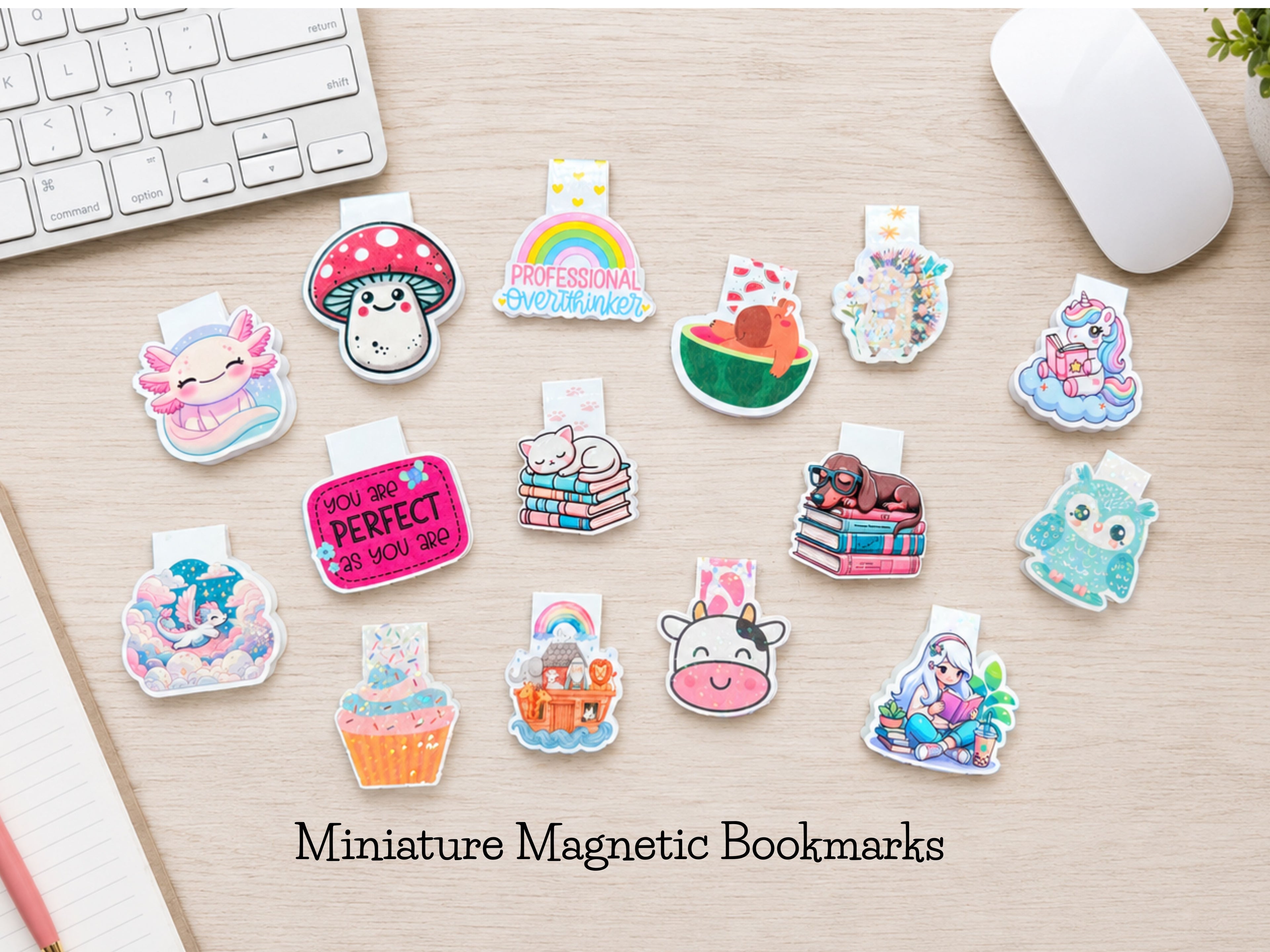Mini-Marks™ Miniature Magnetic Bookmarks