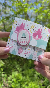 Handmade Princess Castle Birthday Card