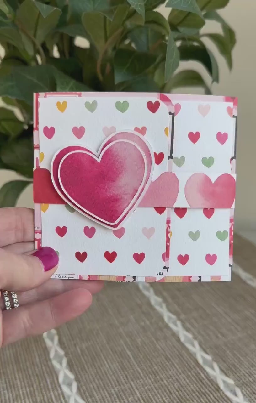 Valentine's Day Card with Pop-Up Gift Bag